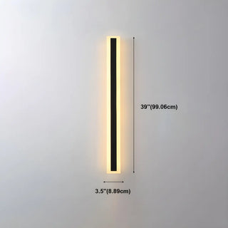 ZOWALA - Fashion Black Linear Metal LED Ambient Wall Lights Image - 22