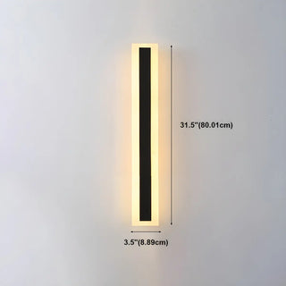 ZOWALA - Fashion Black Linear Metal LED Ambient Wall Lights Image - 23
