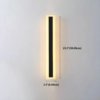 ZOWALA - Fashion Black Linear Metal LED Ambient Wall Lights Image - 24