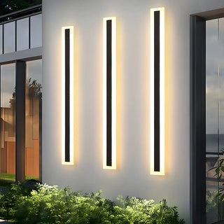 ZOWALA - Fashion Black Linear Metal LED Ambient Wall Lights Image - 5