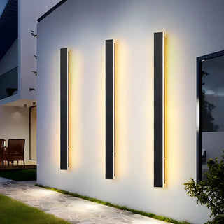 ZOWALA - Fashion Black Linear Metal LED Ambient Wall Lights Image - 6
