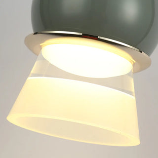 ZOWALA - Chrome Layered Cute Frog Pendant Light Kids' Room Image - 17