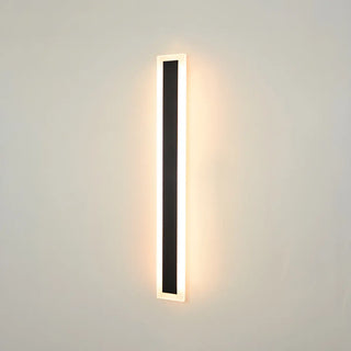 ZOWALA - Simple Black Linear Rectangular Metal LED Wall Light Image - 16