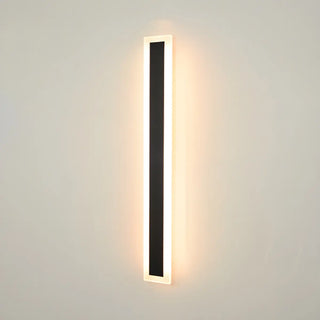 ZOWALA - Simple Black Linear Rectangular Metal LED Wall Light Image - 17