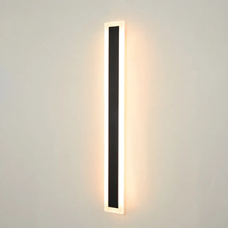 ZOWALA - Simple Black Linear Rectangular Metal LED Wall Light Image - 18