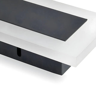 ZOWALA - Simple Black Linear Rectangular Metal LED Wall Light Image - 19