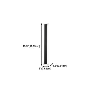 ZOWALA - Simple Black Linear Rectangular Metal LED Wall Light Image - 24