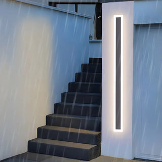 ZOWALA - Simple Black Linear Rectangular Metal LED Wall Light Image - 6