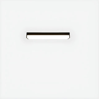 ZOWALA - Black Rectangle Linear LED Flush Mount Ceiling Light Image - 6
