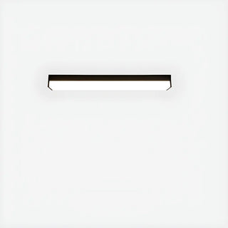 ZOWALA - Black Rectangle Linear LED Flush Mount Ceiling Light Image - 7