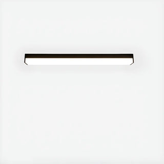 ZOWALA - Black Rectangle Linear LED Flush Mount Ceiling Light Image - 8