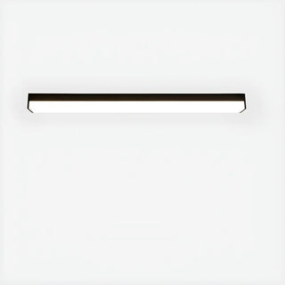 ZOWALA - Black Rectangle Linear LED Flush Mount Ceiling Light Image - 9