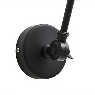ZOWALA - Minimalist Swing Arm Adjustable Bedroom Black Wall Sconce Image - 13