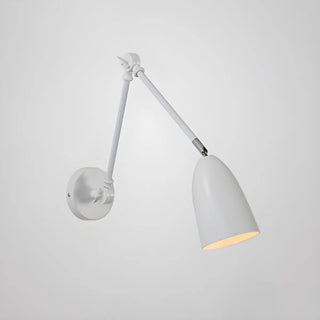 ZOWALA - Minimalist Swing Arm Adjustable Bedroom Black Wall Sconce Image - 6