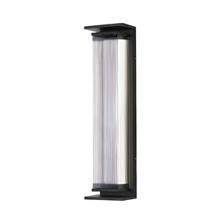 Black Modern Rectangular Steel Outdoor Wall Light Zawala Image - 11