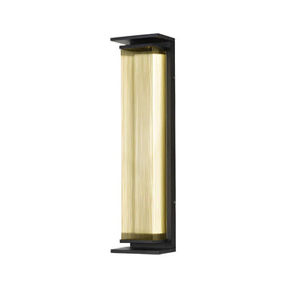 Black Modern Rectangular Steel Outdoor Wall Light Zawala Image - 4