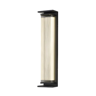 Black Modern Rectangular Steel Outdoor Wall Light Zawala Image - 8