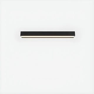 Contemporary Rectangular Black Metal Outdoor Wall Light Zawala Image - 10