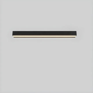 Contemporary Rectangular Black Metal Outdoor Wall Light Zawala Image - 11