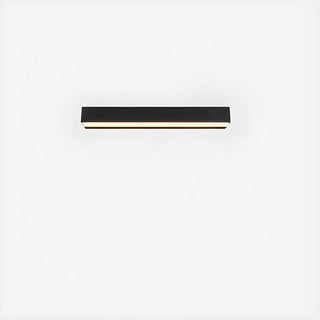 Contemporary Rectangular Black Metal Outdoor Wall Light Zawala Image - 12