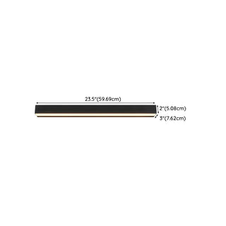 Contemporary Rectangular Black Metal Outdoor Wall Light Zawala Image - 17