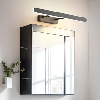 Black Modern Rectangular LED Bathroom Vanity Light Zawala Image - 1