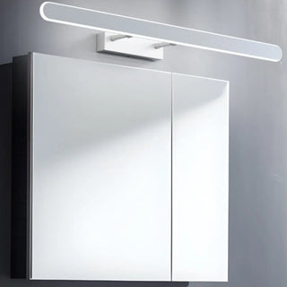 Black Modern Rectangular LED Bathroom Vanity Light Zawala Image - 5