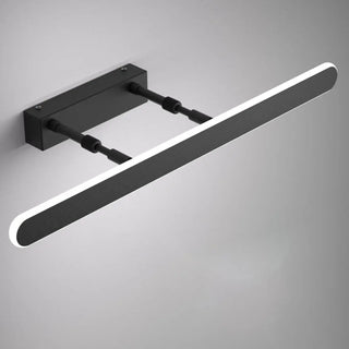 Black Modern Rectangular LED Bathroom Vanity Light Zawala Image - 6