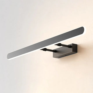 Black Modern Rectangular LED Bathroom Vanity Light Zawala Image - 7