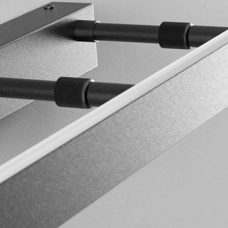 Black Modern Rectangular LED Bathroom Vanity Light Zawala Image - 9