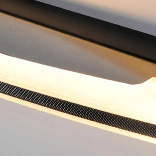 ZOWALA - Black Modern Streamline Curved LED Vanity Light Image - 10