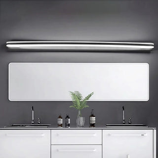 ZOWALA - Black Modern Streamline Curved LED Vanity Light Image - 5