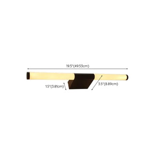 ZOWALA - Modern Black and White Cylinder LED Vanity Light Image - 11