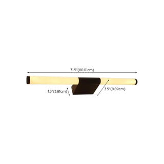 ZOWALA - Modern Black and White Cylinder LED Vanity Light Image - 12