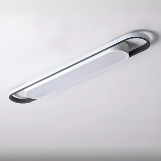 Entrance Strip Black LED Flush Mount Light 2-Light Zawala Image - 11