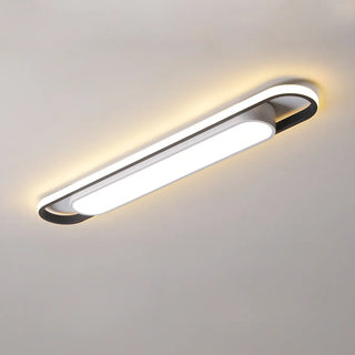 Entrance Strip Black LED Flush Mount Light 2-Light Zawala Image - 12