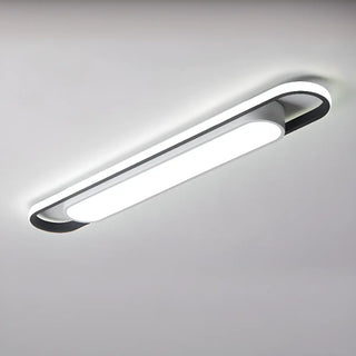 Entrance Strip Black LED Flush Mount Light 2-Light Zawala Image - 14