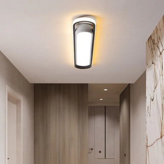 Entrance Strip Black LED Flush Mount Light 2-Light Zawala Image - 3
