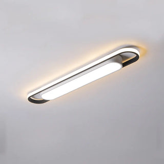 Entrance Strip Black LED Flush Mount Light 2-Light Zawala Image - 8