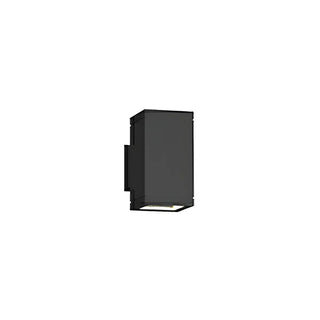 Black Rectangular Metal Exterior Up Down Wall Light Zawala Image - 11