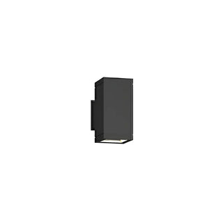 Black Rectangular Metal Exterior Up Down Wall Light Zawala Image - 12