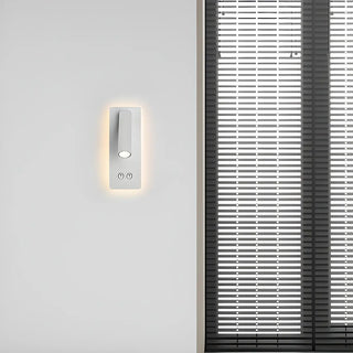 Rectangle Base Acrylic Cylinder Adjustable Reading Wall Lamp Zawala Image - 2