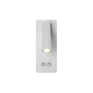 Rectangle Base Acrylic Cylinder Adjustable Reading Wall Lamp Zawala Image - 5