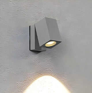Adjustable Modern Rectangular Black Exterior Wall Sconce Zawala Image - 3