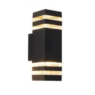 Black Fashion Rectangular Metal Bi-pin Wall light Zawala Image - 10