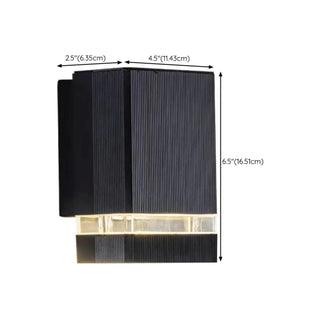 Black Fashion Rectangular Metal Bi-pin Wall light Zawala Image - 16