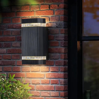 Black Fashion Rectangular Metal Bi-pin Wall light Zawala Image - 4