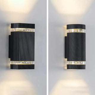 Black Fashion Rectangular Metal Bi-pin Wall light Zawala Image - 5