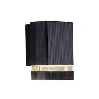 Black Fashion Rectangular Metal Bi-pin Wall light Zawala Image - 8