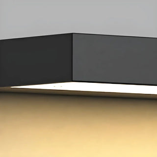Black Waterproof Rectangular Metal Outdoor Wall Light Zawala Image - 13